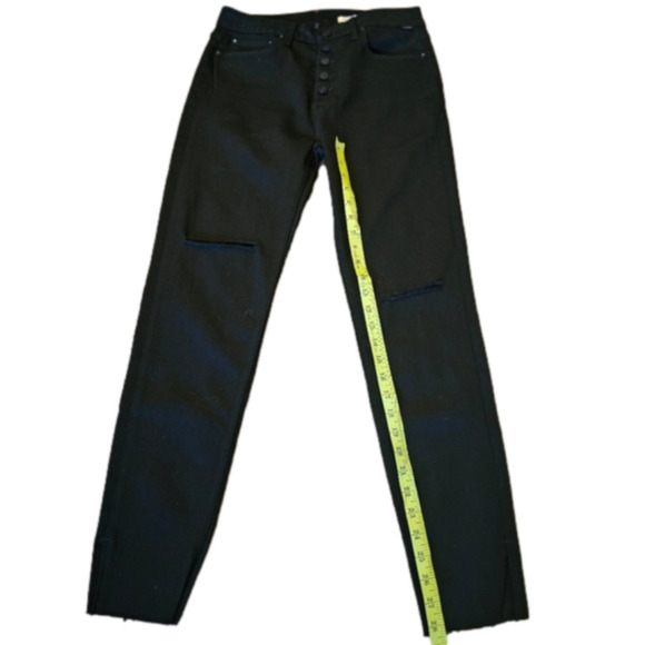 NOEND High Rise Skinny Black Stretch Jeans Size 30 - Picture 5 of 11